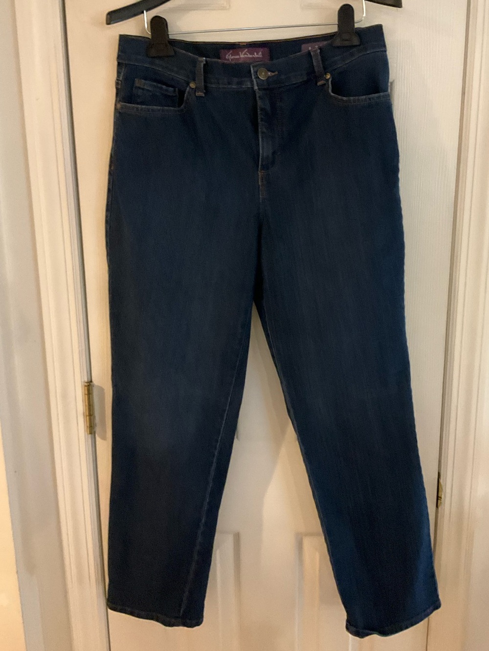 Gloria Vanderbilt Amanda Dark Blue Women's Straight Leg Jeans Size 10 NWOT